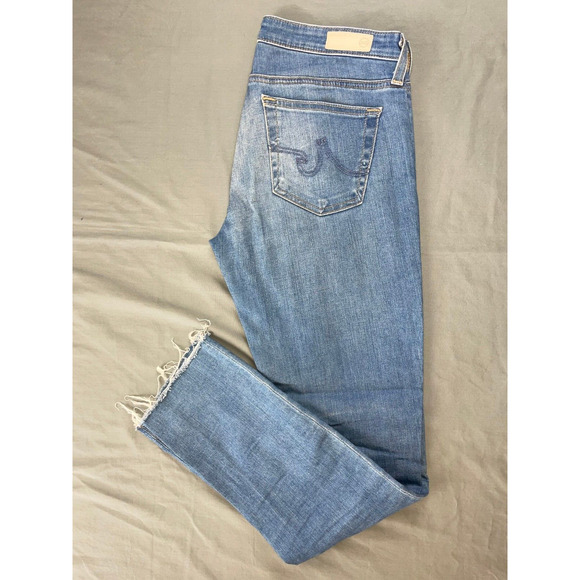 AG 'The Stilt Roll-Up' Cigarette Leg Lightweight Stretch Denim Jeans. 26, GUC!! - Picture 1 of 9